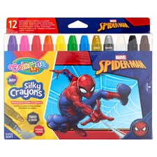 Colorino Kids Marvel Spider-Man Silky Crayons 12 db-os stift színes ceruzakészlet