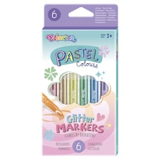 Colorino Pastel Colours csillámló pasztell filctoll 6 db