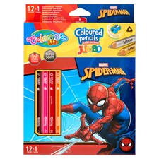 Colorino Kids Marvel Spider-Man Jumbo színes ceruzák 12 + 1 szín