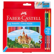 Faber-Castell színes ceruza radírral 24 + 3 db