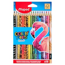 Maped Color'Peps Animals háromszögletű színes ceruzakészlet, különböző színekben 18 db