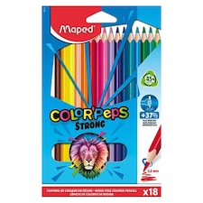 Maped Color' Peps Strong háromszögletű színes ceruza készlet 18 különböző szín