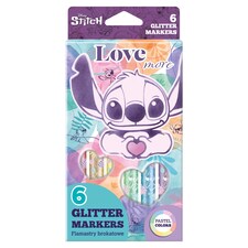 Disney Stitch Love More Glitter filctollak 6 db
