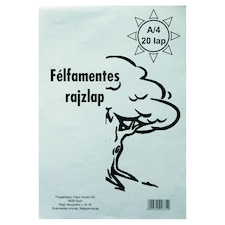 A/4 félfamentes rajzlap 20 db