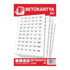 ICO Süni betűkártya A5 4 db