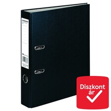 Fekete gyűrűs iratgyűjtő A4 matt 5 cm