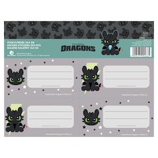 Lynx Dragons füzetcímkék 3 x 4 db