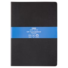 Home Office Soft Touch Black A4 vonalas jegyzetfüzet 192 oldal