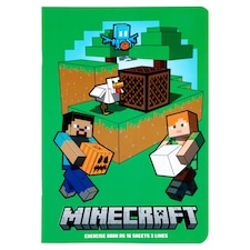 Minecraft gyakorlati füzet A5 16 lap 3 vonal