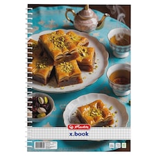 Herlitz x.book Travel kockás spirálfüzet 70 lapos A4