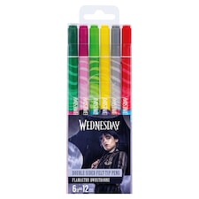 Wednesday kétoldalú marker 12 szín 6 db