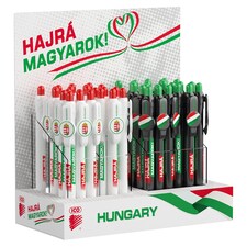 ICO Hajrá magyarok motívumokkal díszített nyomógombos mechanikával működő golyóstoll