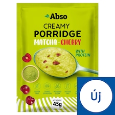 Abso krémes rizskása zabbal, matcha porral és liofilizált meggy darabokkal, édesítőszerrel 45 g