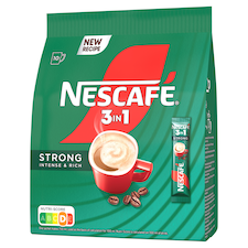 NESCAFÉ 3in1 Strong Intense & Rich azonnal oldódó kávéspecialitás 10 x 14 g (140 g)