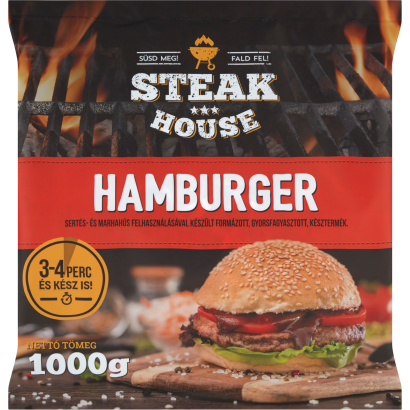 Steak House gyorsfagyasztott hamburger 1000 g
