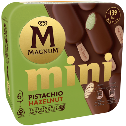 Magnum Multipack Jégkrém Pisztácia-Mogyoró 6 x 55 ml
