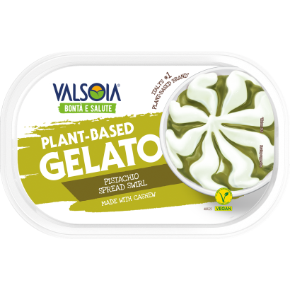 Valsoia kesudió alapú jégkrém B12 vitaminnal gazdagítva, pisztácia krémmel 800 ml