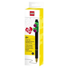 LEGO Botanicals Purple Flower fekete zselés toll M