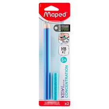 Maped Kidy Learn Concentration írástanuló háromszögletű grafitceruza szilikon véggel HB 2 db