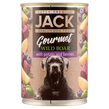 Jack Gourmet vaddisznó burgonyával és bogyós gyümölcsökkel teljes értékű eledel kutyáknak 400 g