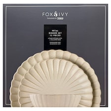 Fox & Ivy Petal Cream étkészlet 12 db