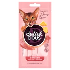 Delickcious krémes jutalomfalatok csirke-ananász ízben 4 x 15 g (60 g)