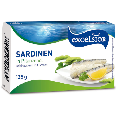 Excelsior Szardínia növényi olajban 125 g