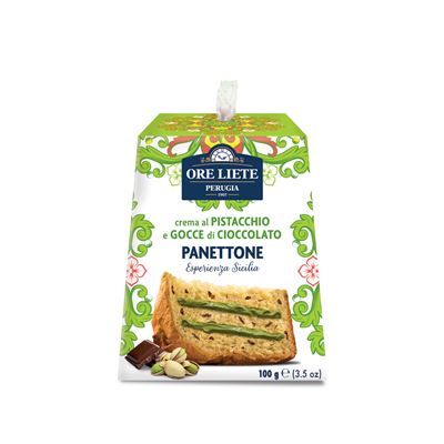 ORELIETE Esperienza Sicilia Mini Panettone Pisztáciakrémmel és Csokoládédarabokkal 100 g