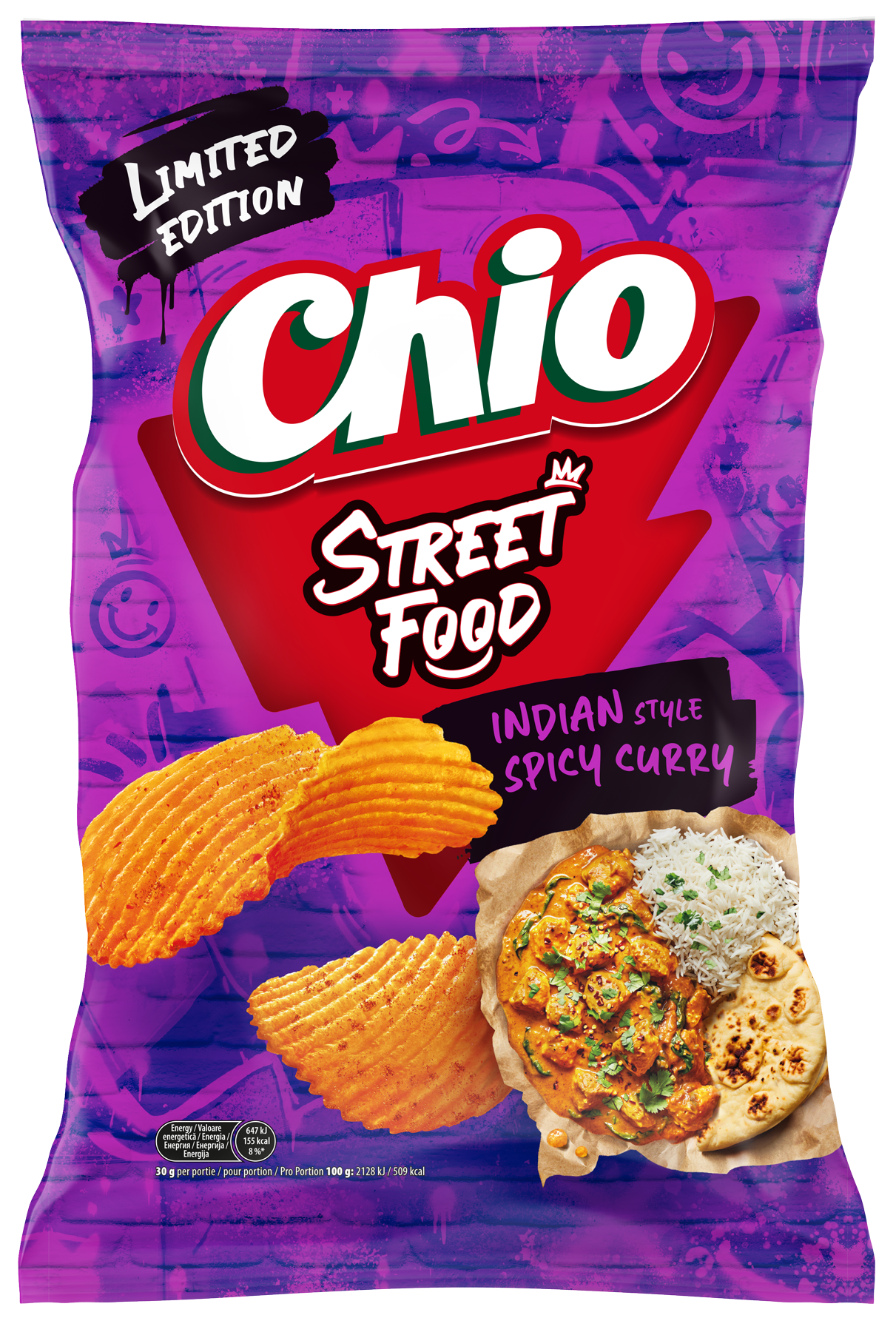 Chio Chips Street Food Indian style spicy curry