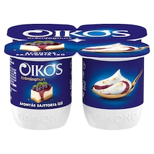 Danone Oikos áfonyás sajttorta ízű élőflórás krémjoghurt 4 x 125 g