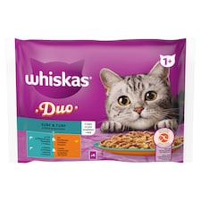 Whiskas Duo teljes értékű nedves eledel felnőtt macskáknak 4 x 85 g (340 g)