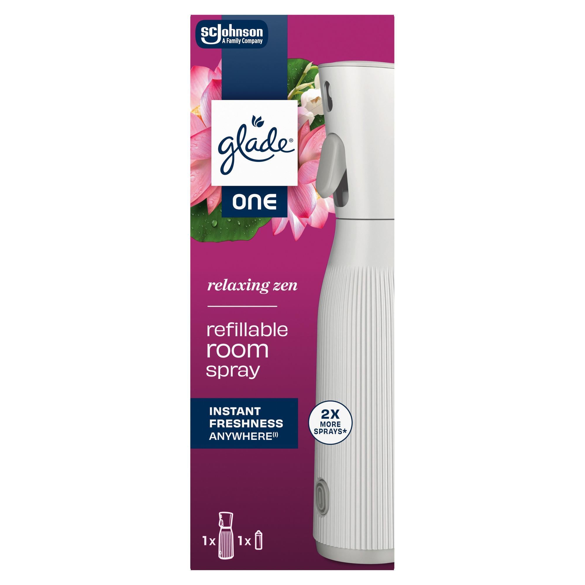 Glade ONE - Relaxing Zen, utántölthető koncentrált aeroszolos légfrissítő készülék