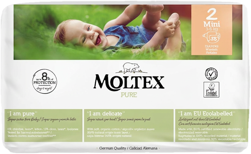 MOLTEX Pure Nadrágpelenka 2 (3-6 kg)