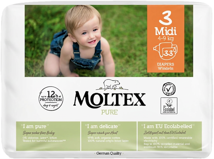 Moltex Pure Nadrágpelenka 3 (4-9 kg)