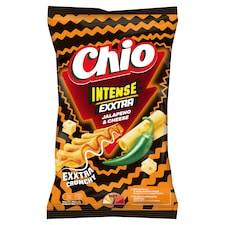 Chio Intense Exxtra jalapeño chili és sajt ízű burgonyachips 120 g