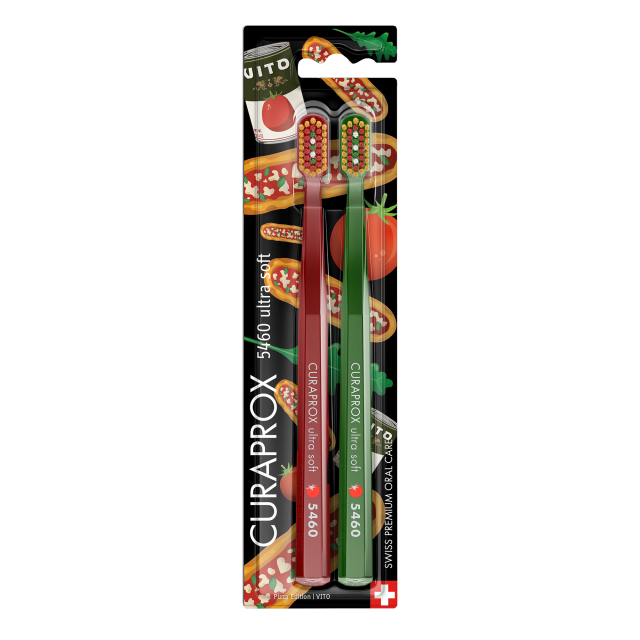 Curaprox CS 5460 Ultra Soft Fogkefe Pizza Edition