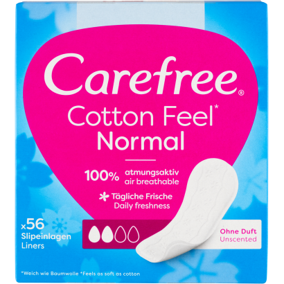 Carefree Cotton Feel Normal illatanyagmentes tisztasági betét 56 db