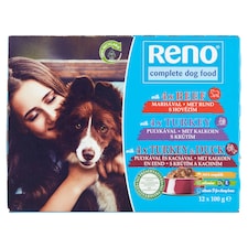 Reno nedves kutyaeledel, kutyatáp felnőtt kutyáknak szószban alutasakos 12 x 100 g