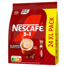 NESCAFÉ 3in1 Classic Smooth & Rich azonnal oldódó kávéspecialitás 24 x 15,5 g (372 g)