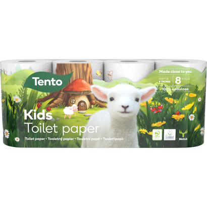 Tento Kids toalettpapír 3 rétegű 8 tekercs