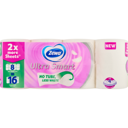 Zewa Ultra Smart Coreless toalettpapír 4 rétegű 8 tekercs