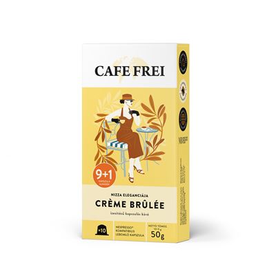 CAFE FREI Karamellizált Vaníliakrém Ízesítésű Nespresso-kompatibilis Kávékapszula 10 x 5 g