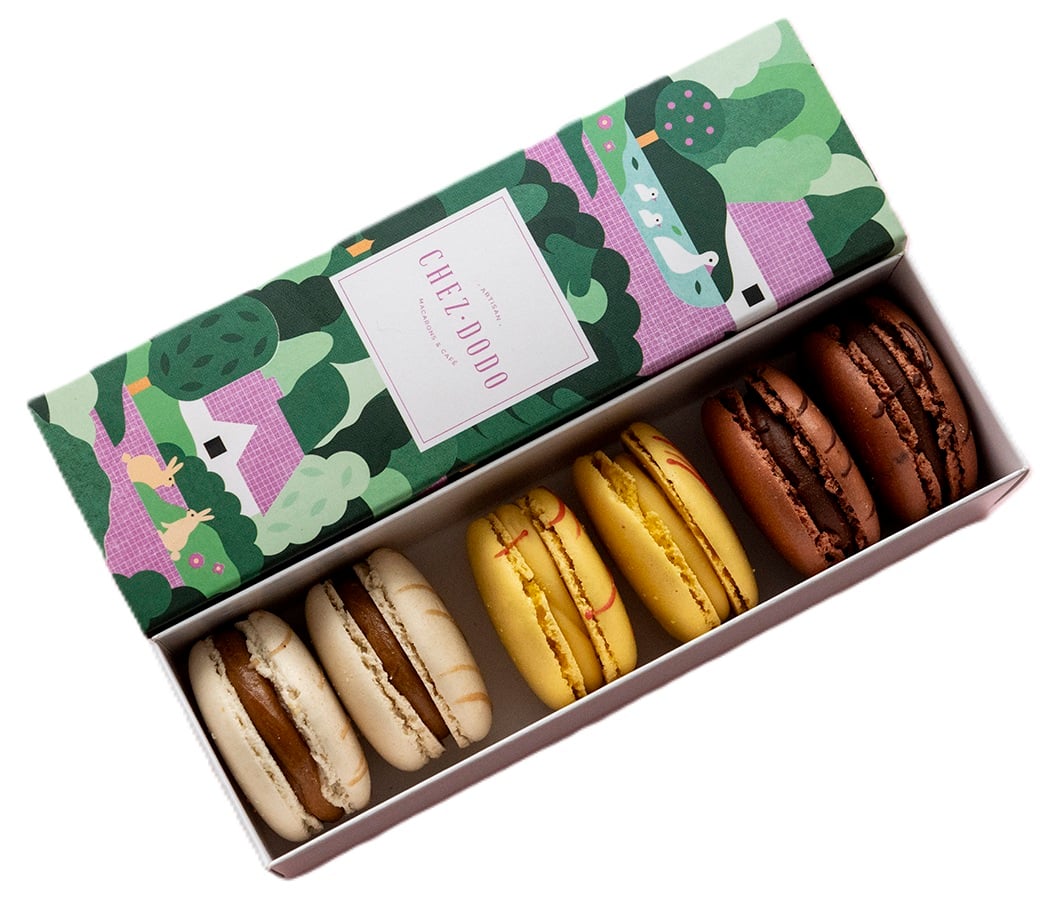 Chez Dodo vegán macaron válogatás (6db)