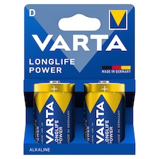 Varta Longlife Power D LR20 1,5 V nagy teljesítményű alkáli elem 2 db