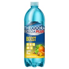 Theodora Calcia Plus Boost mandarin-lime-gyömbér ízű szén-dioxiddal enyhén dúsított üdítőital 700 ml