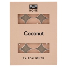 F&F Home Coconut illatosított teamécses 24 x 8,3 g