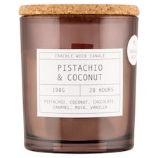 F&F Home Crackle Pistachio & Coconut illatos gyertya 198 g