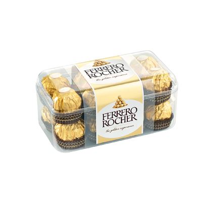 FERRERO ROCHER tejcsokoládéval és mogyoródarabkákkal borított ropogós ostya lágy töltelékkel 200 g x 5
