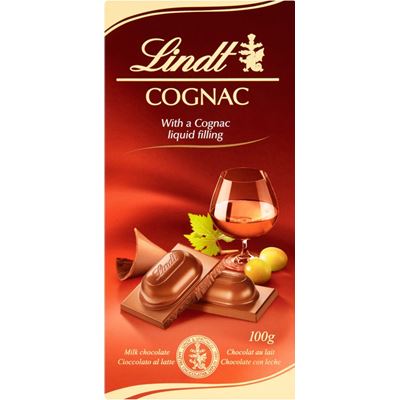 Lindt Konyakkal Töltött Tejcsokoládé 100 g
