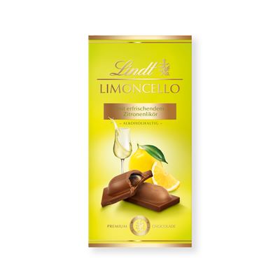 Lindt Limoncello Citromlikőrrel Töltött Tejcsokoládé 12 x 100 g